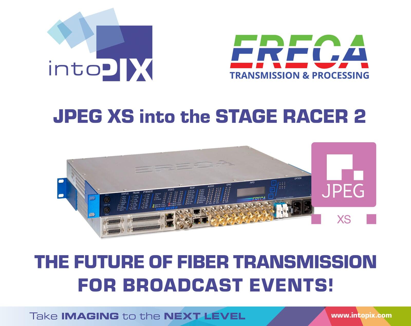 intoPIX JPEG XS가 포함된 STAGE RACER 2 소개: 방송 이벤트를 위한 광섬유 전송의 미래